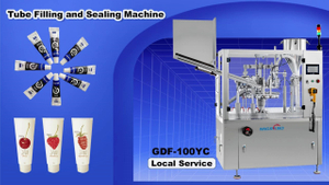 GDF100YC BB 크림 튜브 충전 및 씰링 기계