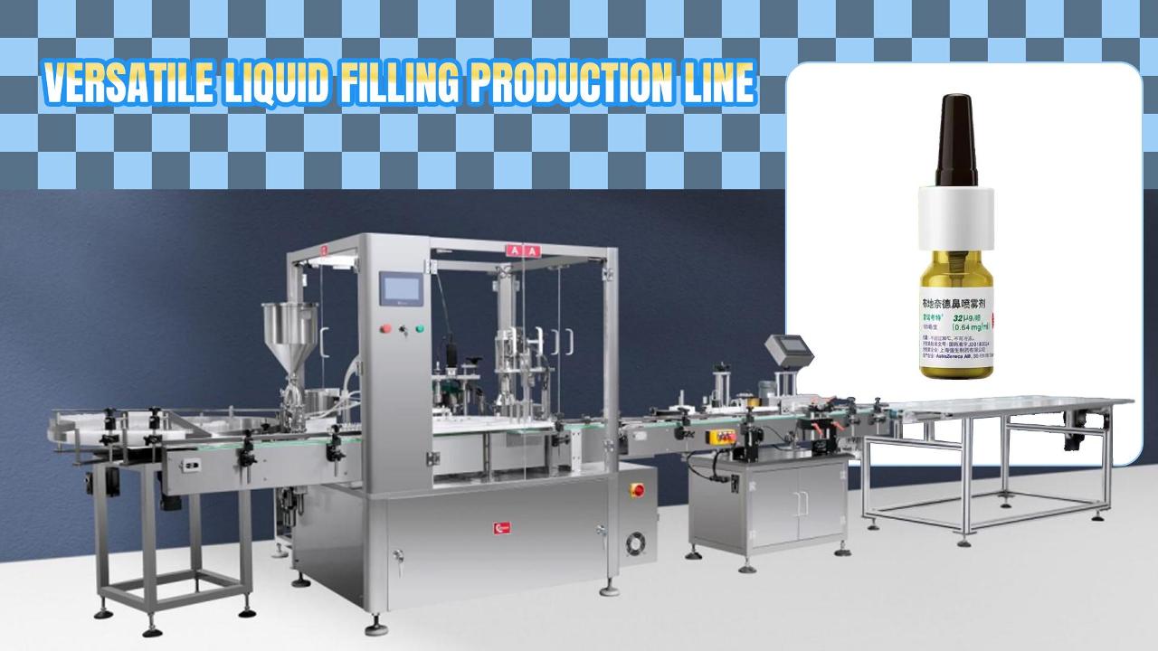 폴란드로 수출 된 코 스프레이 충전 및 캡핑 기계의 뚱뚱한 비디오