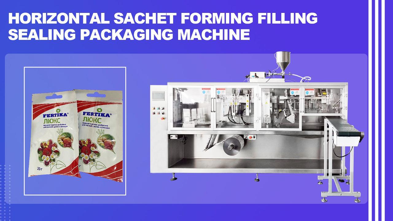 러시아로의 수출 - 복합 비료를위한 수평 향 주머니 포장 기계 라인