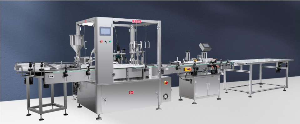 에센셜 오일 용 Zhjy-50 병 충전 및 캡핑 기계