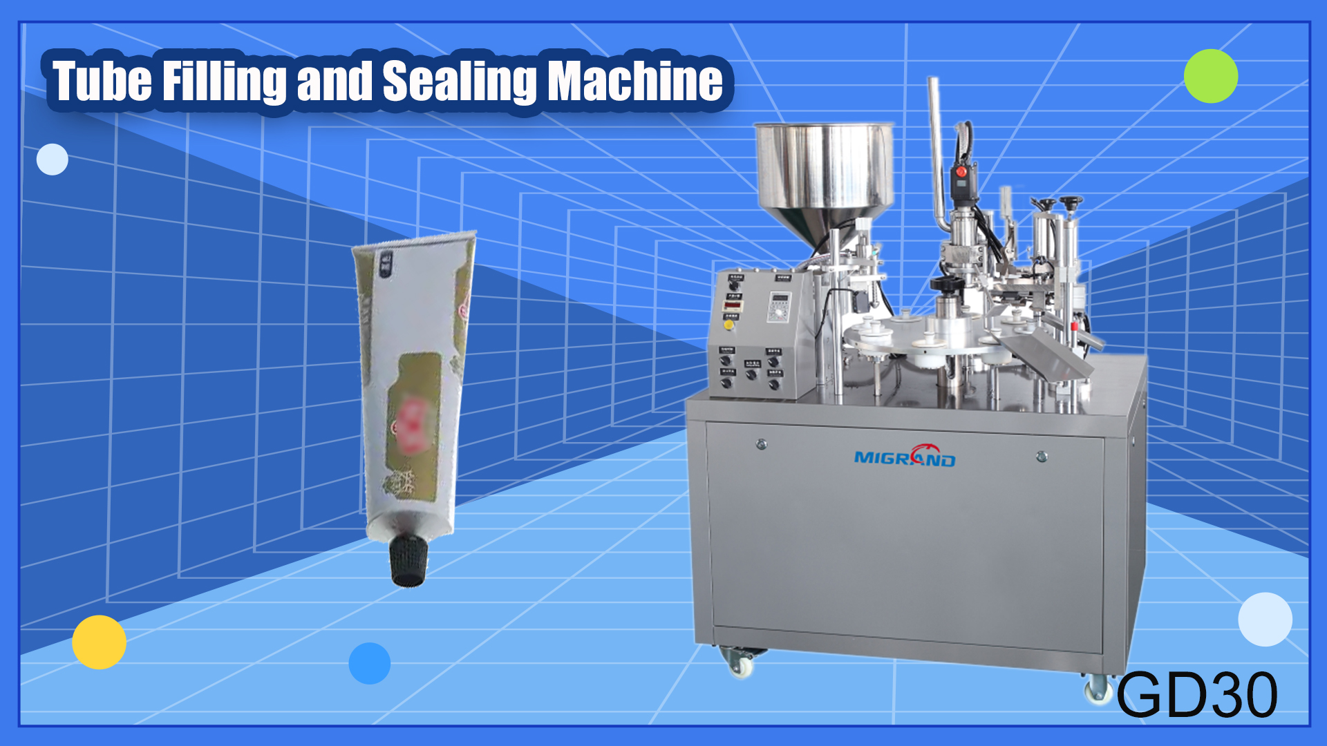 몽골 - 반자동 튜브 충전 및 밀봉 기계