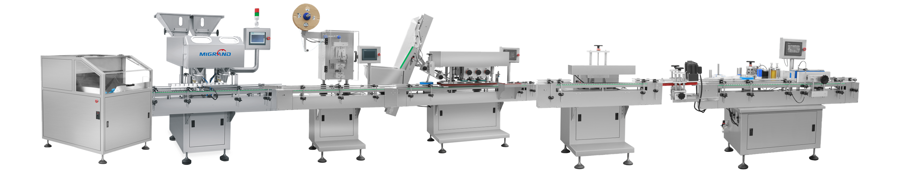 계산 및 병입 라인