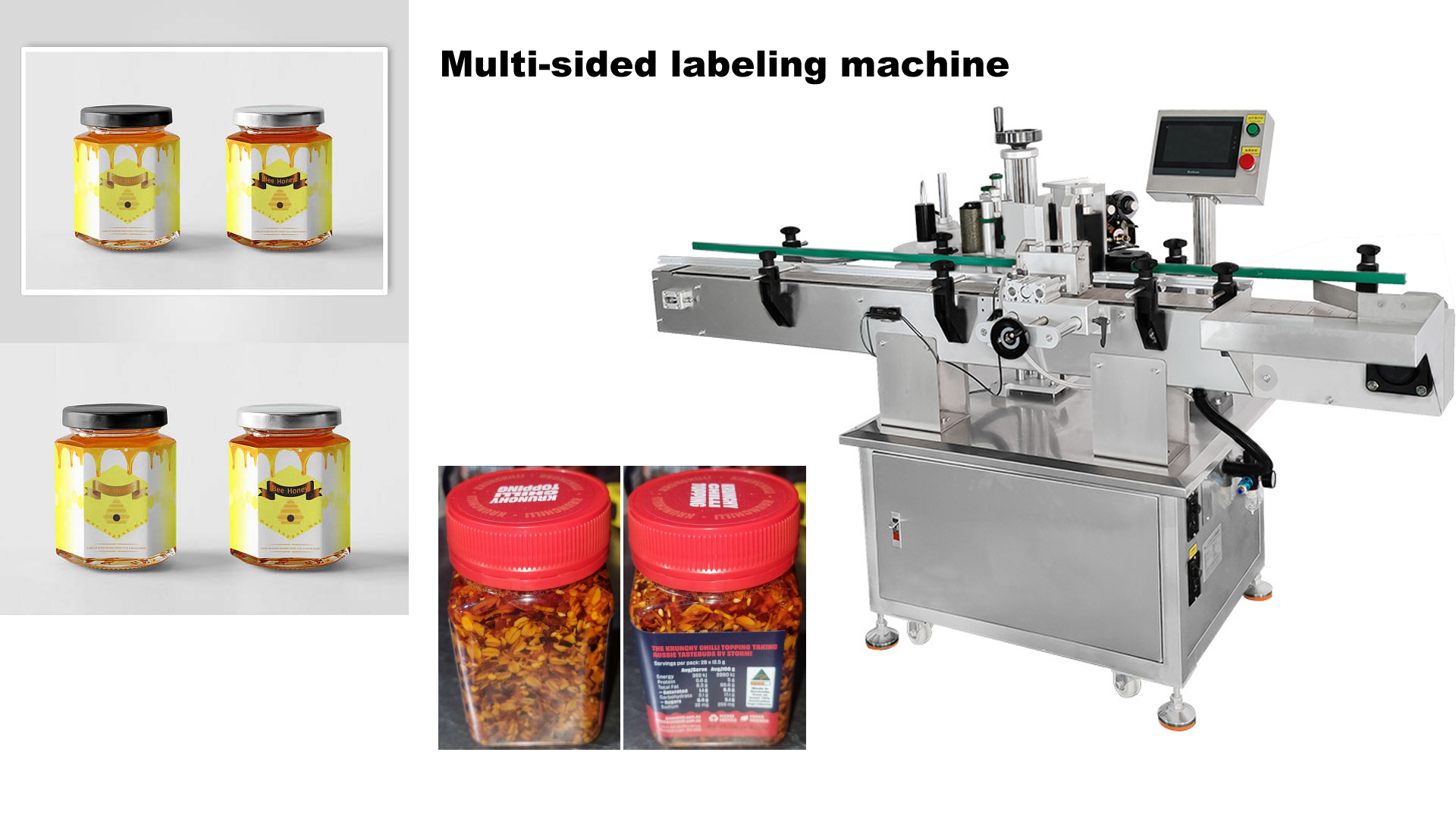 사각형 병에 레이블을 붙이는 방법?