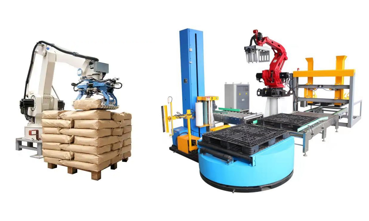 러시아 비료 공장의 대형 백 포장 작업장을 위한 자동화 업그레이드 계획.